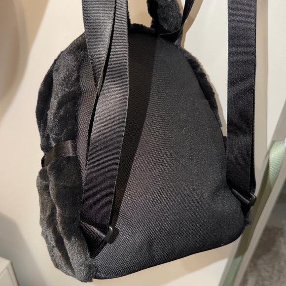 Adorable Nike Mini Black Faux Fur backpack with silhouettes of the nike label❤️ - Picture 13 of 16